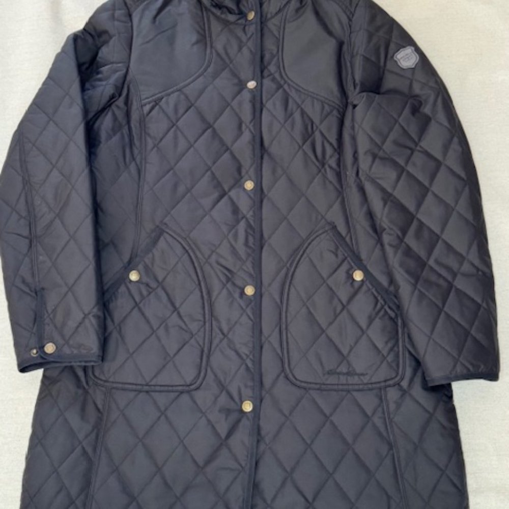 Eddie Bauer Year Round Field Coat Jacket Black Womens M - Picture 2 of 12